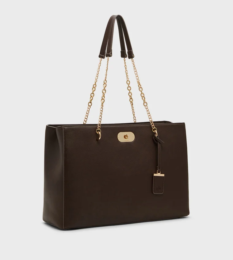 ANNE KLEIN  Anne Klein Textured Twist-lock Tote Bag for Women | Best Price UAE